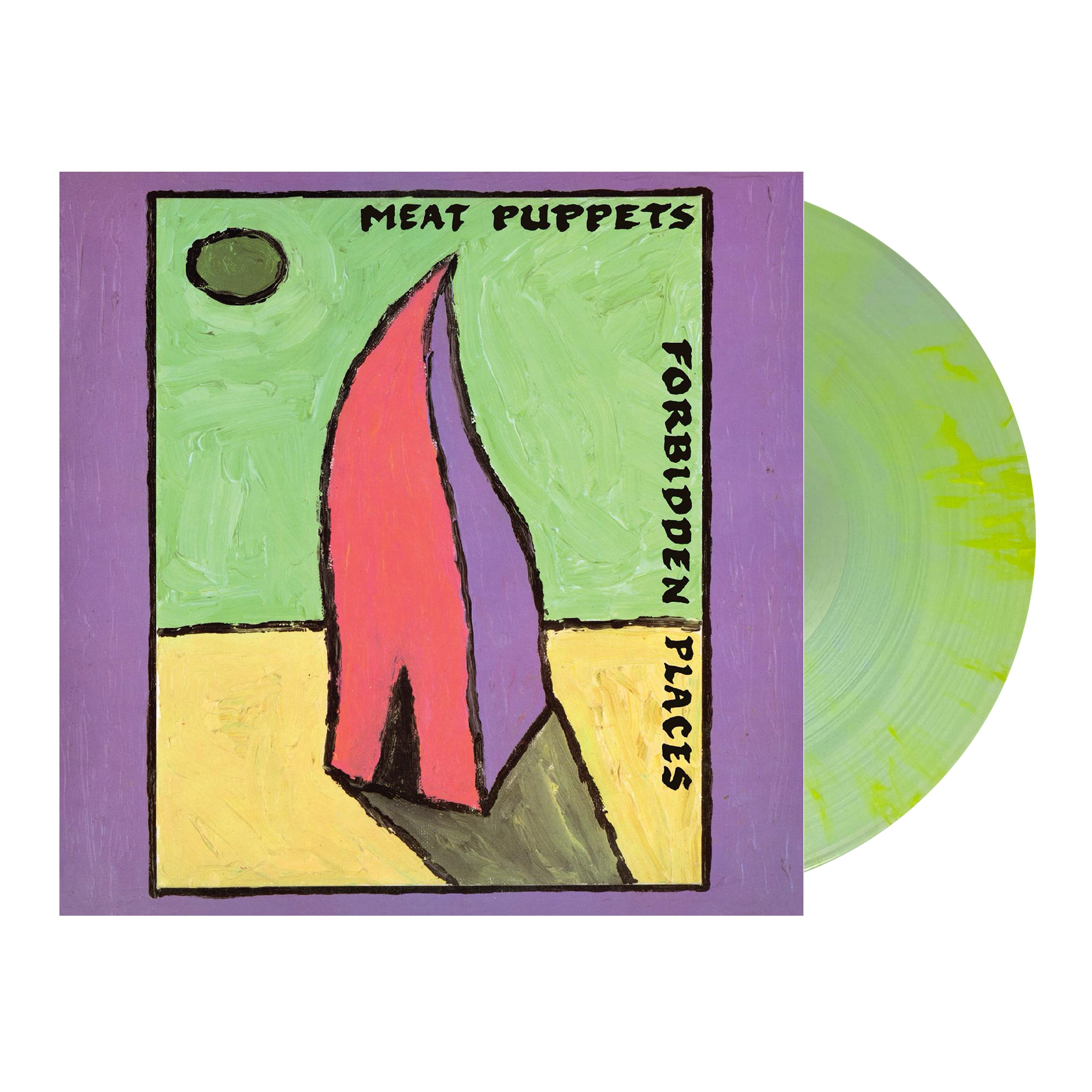 MEAT PUPPETS - FORBIDDEN PLACES - CLEAR WITH YELLOW SWIRL COLOR - VINYL LP