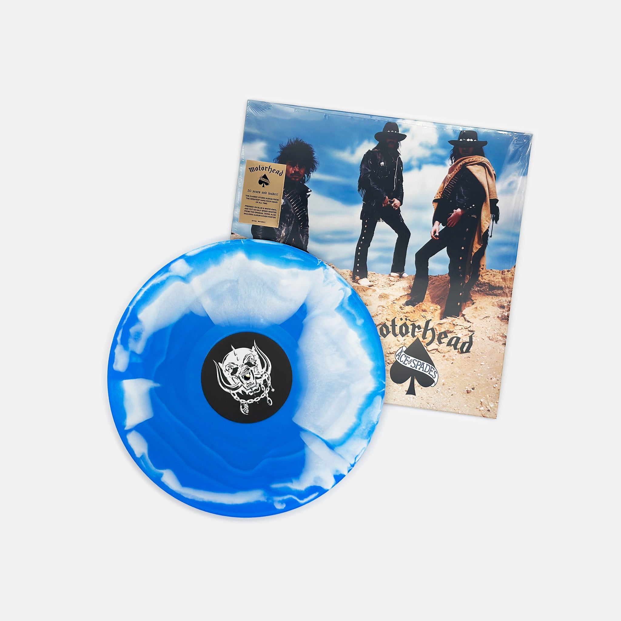 MOTORHEAD - ACE OF SPADES - BLUE & WHITE COLOR - VINYL LP
