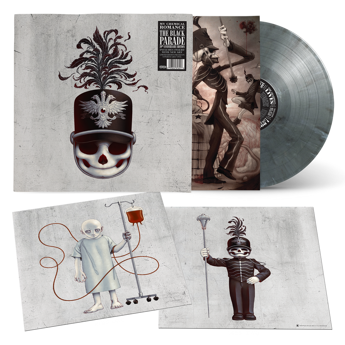 MY CHEMICAL ROMANCE - THE BLACK PARADE - 20TH ANNIVERSARY EDITION - CONCRETE GREY COLOR - VINYL LP