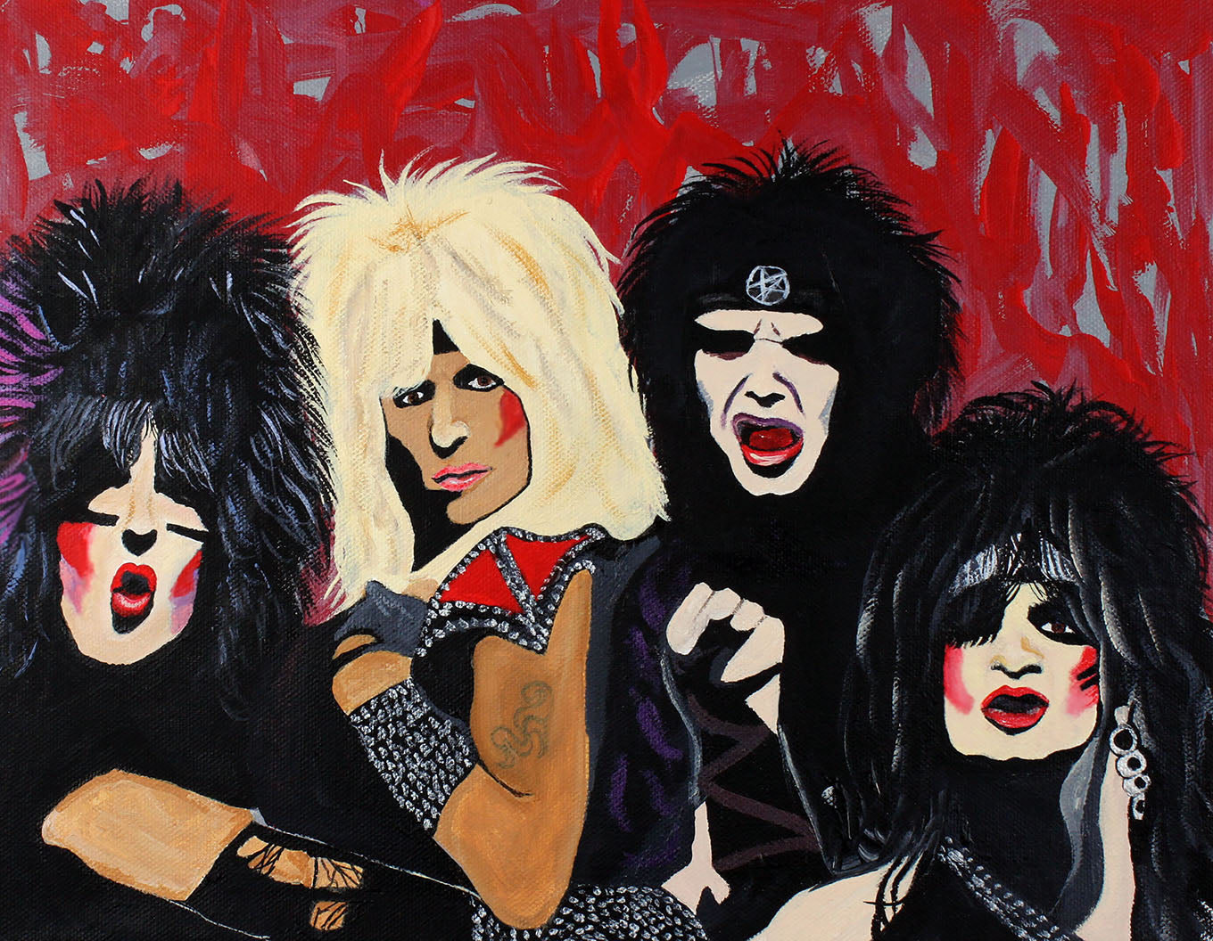 TONYA CAMERON ARTWORK – MOTLEY CRUE "DR. FEELGOOD" GREETING CARD