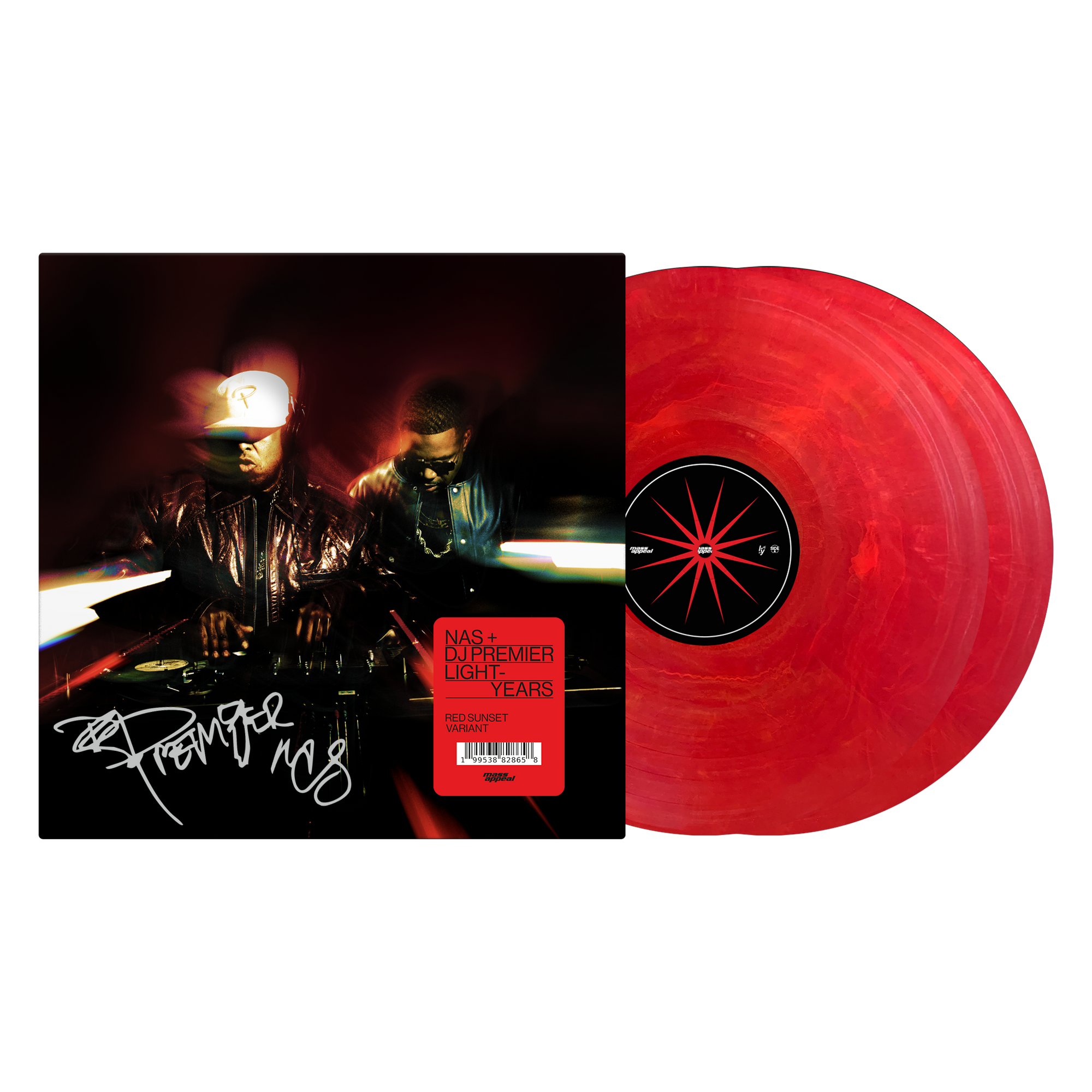 NAS + DJ PREMIER - LIGHT-YEARS - RED SUNSET COLOR - 2-LP - VINYL LP