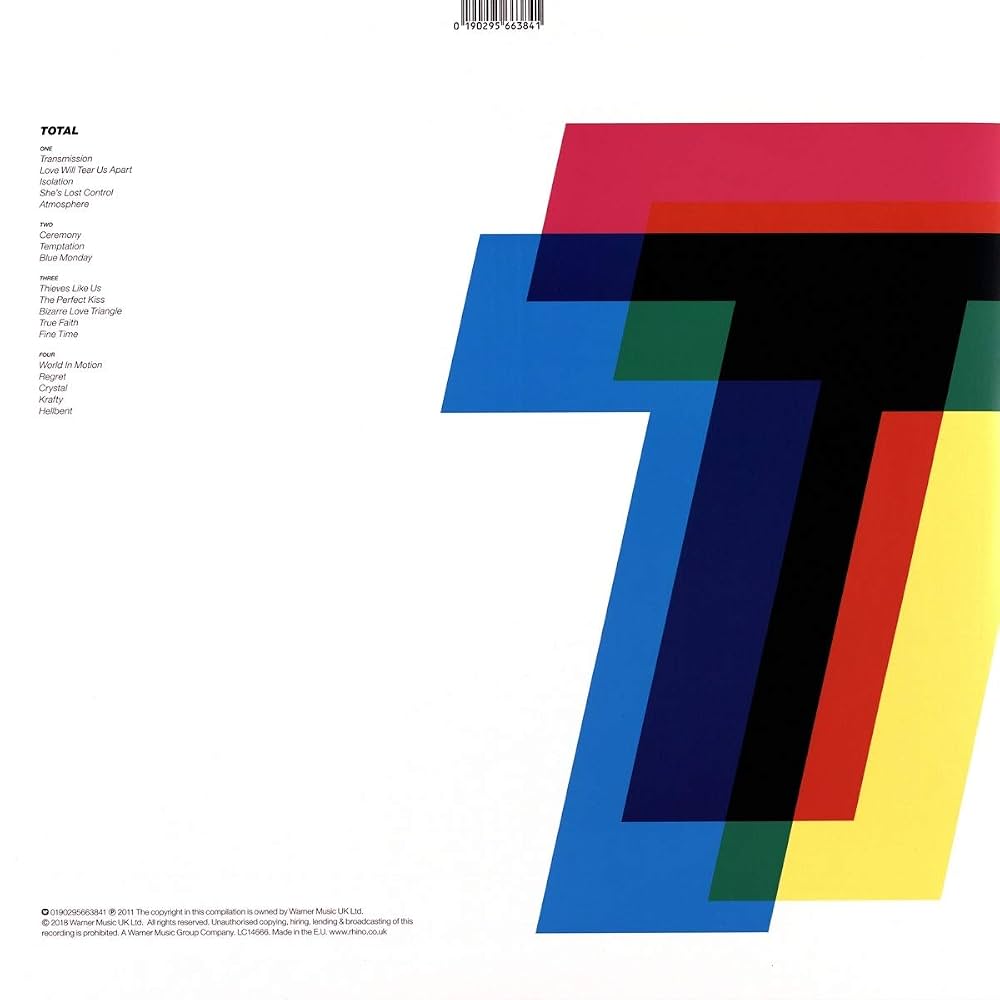 JOY DIVISION NEW ORDER TOTAL FROM JOY DIVISION TO NEW ORDER VINYL LP