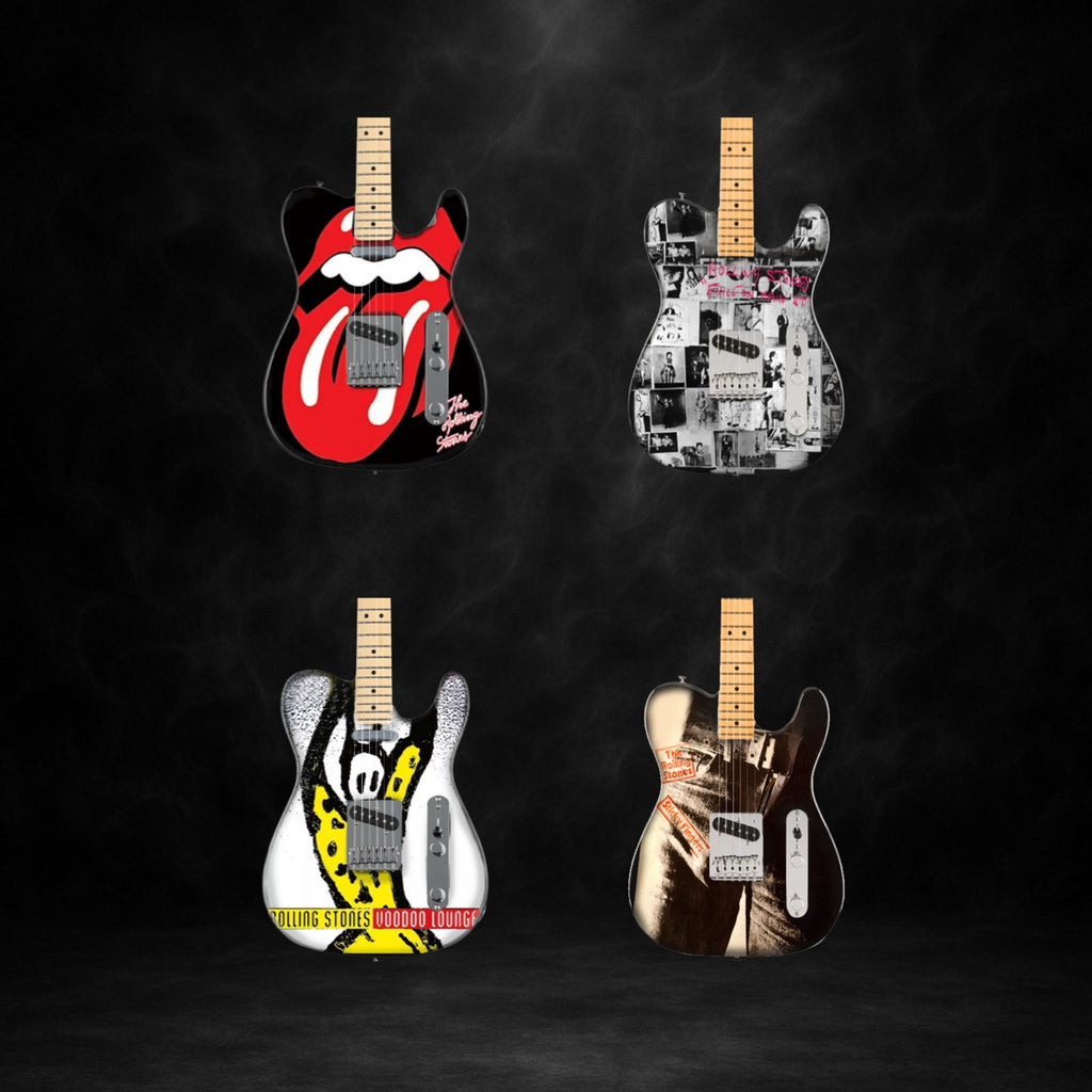 THE ROLLING STONES - ICONS - SET OF 4 MINI GUITARS