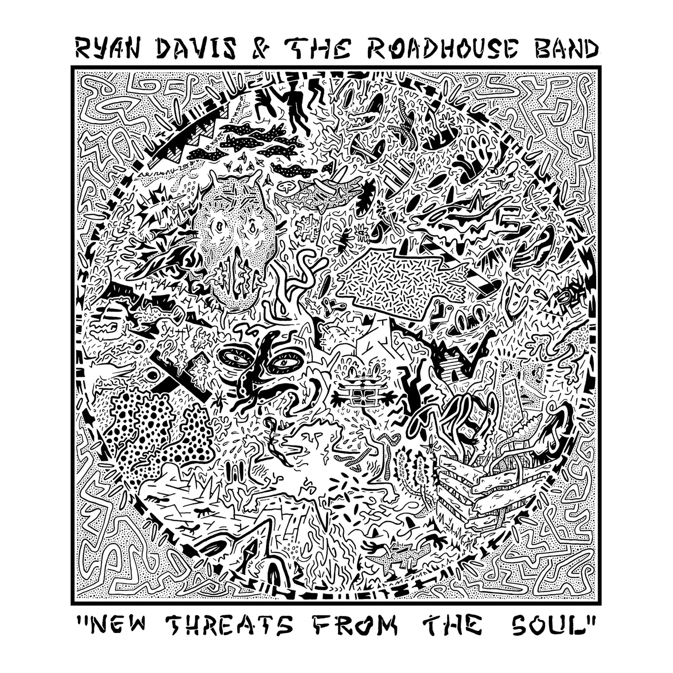 RYAN DAVIS & THE ROADHOUSE BAND - NEW THREATS FROM THE SOUL - LIGHT BLUE & WHITE COLOR - 2-LP - VINYL LP