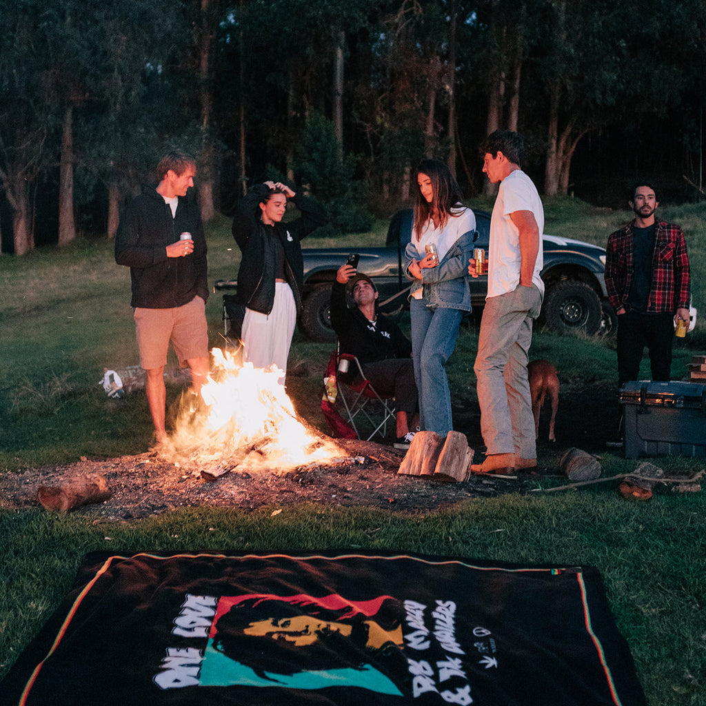 BOB MARLEY x SLOWTIDE - ONE LOVE POLAR FLEECE THROW BLANKET