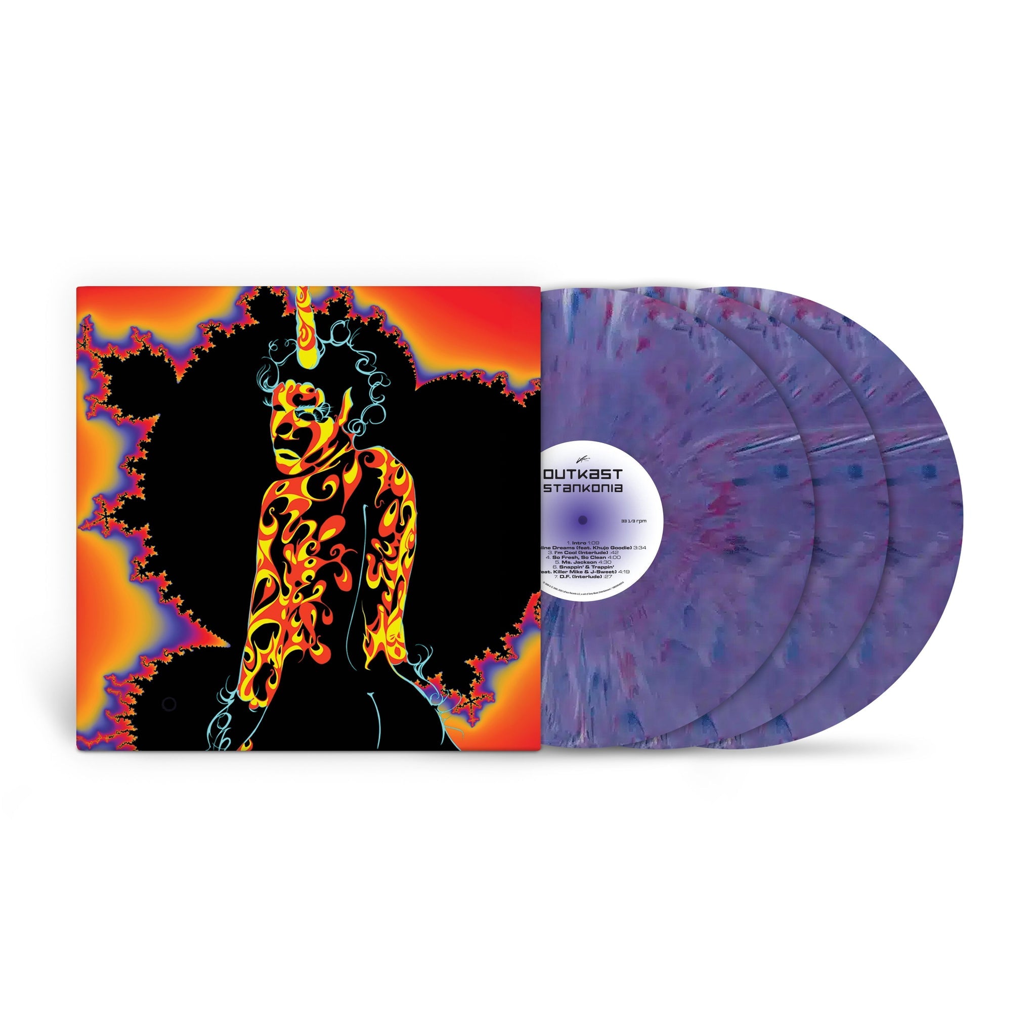 OUTKAST - STANKONIA - 25TH ANNIVERSARY EDITION - PURPLE MARBLE COLOR -  3-LP - VINYL LP