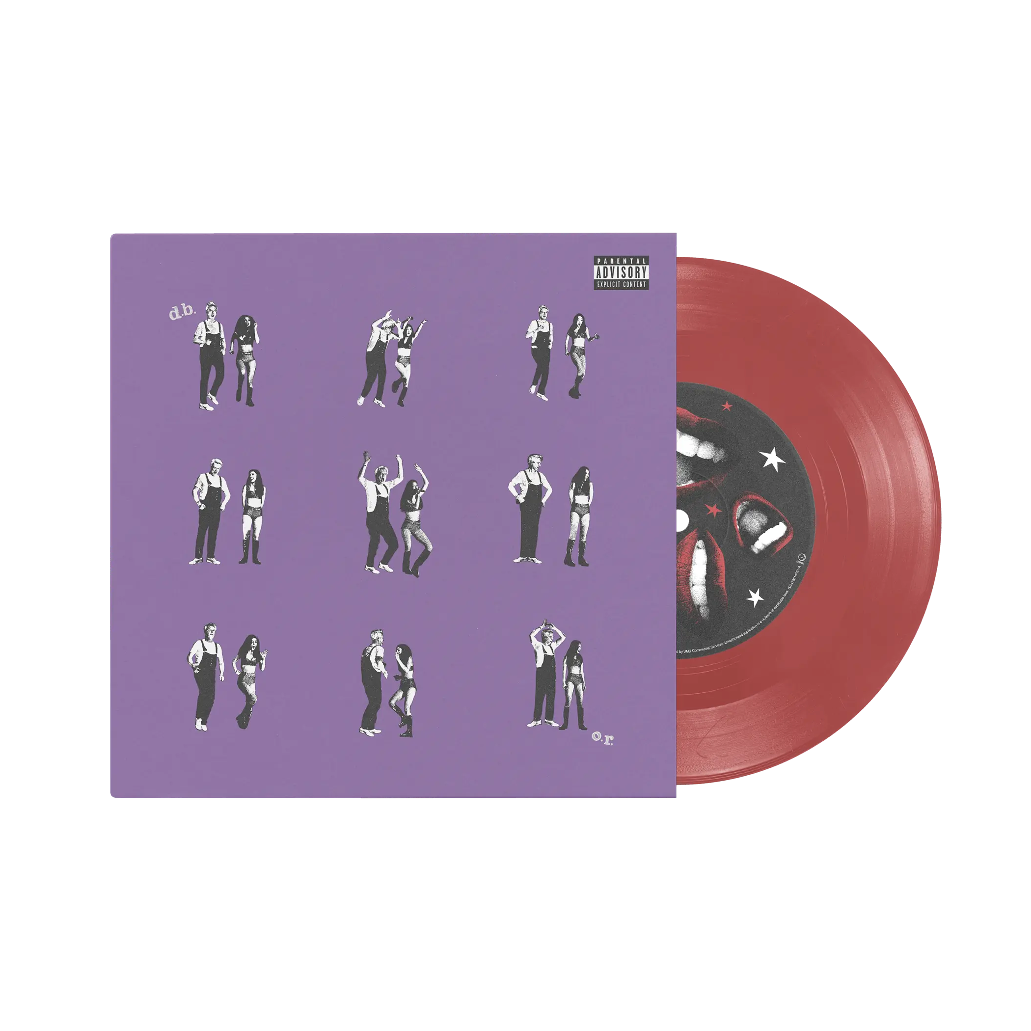 DAVID BYRNE / OLIVIA RODRIGO - DRIVERS LICENSE b/w BURNING DOWN THE HOUSE - RED COLOR - VINYL 7" SINGLE