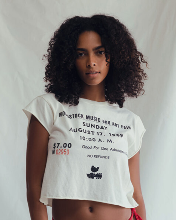 PEOPLE OF LEISURE - WOODSTOCK ENTRY CROPPED T-SHIRT 2