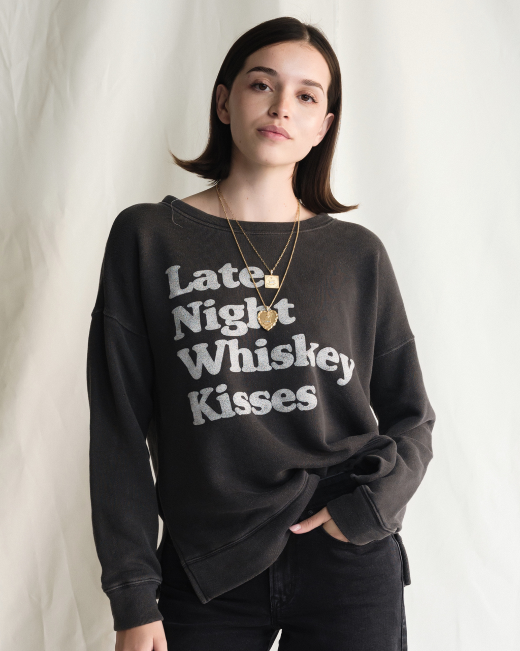 PEOPLE OF LEISURE - WHISKEY KISSES SWEATSHIRT