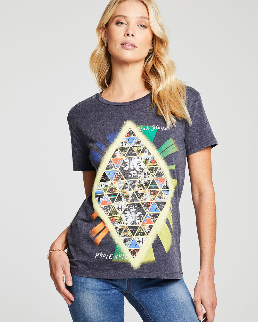 PINK FLOYD - GEOMETRIC FITTED T-SHIRT