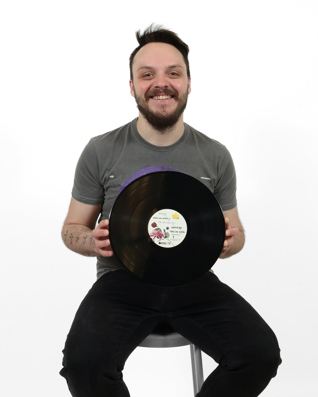PRINCE - PURPLE RAIN SHIRT & VINYL RECORD BUNDLE