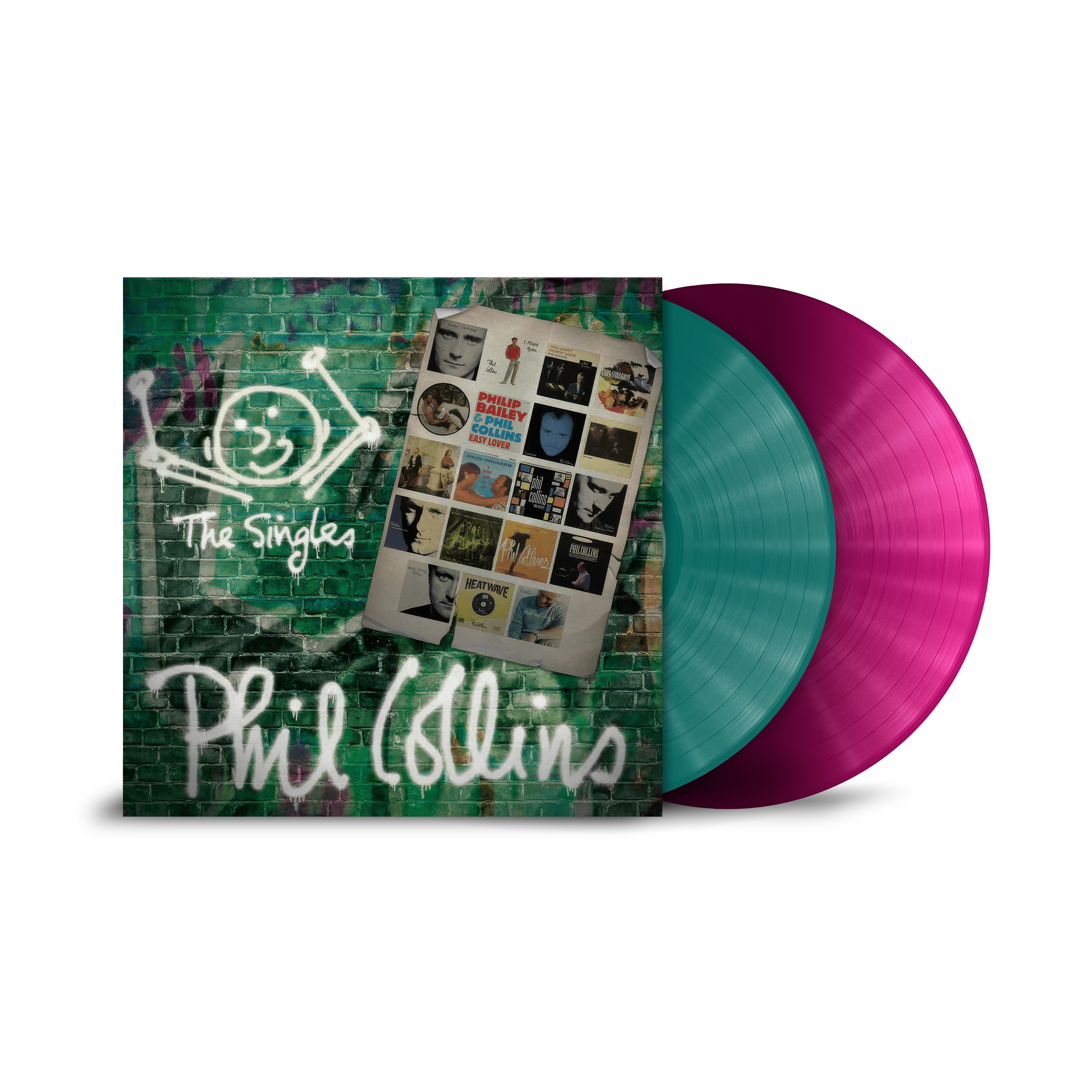 PHIL COLLINS - THE SINGLES - COLOR - 2-LP - VINYL LP