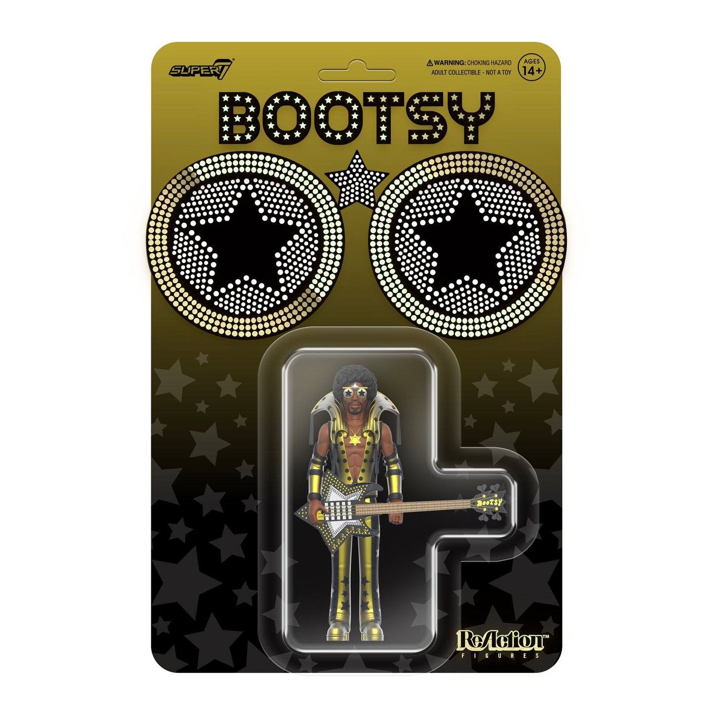 BOOTSY COLLINS -  BLACK AND GOLD REACTION FIGURE