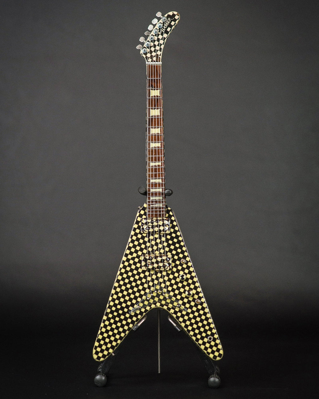 RICK NIELSEN™ - CHECKERED V - MINI GUITAR