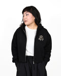 ROCK HALL ROSE FITTED ZIP-UP HOODIE