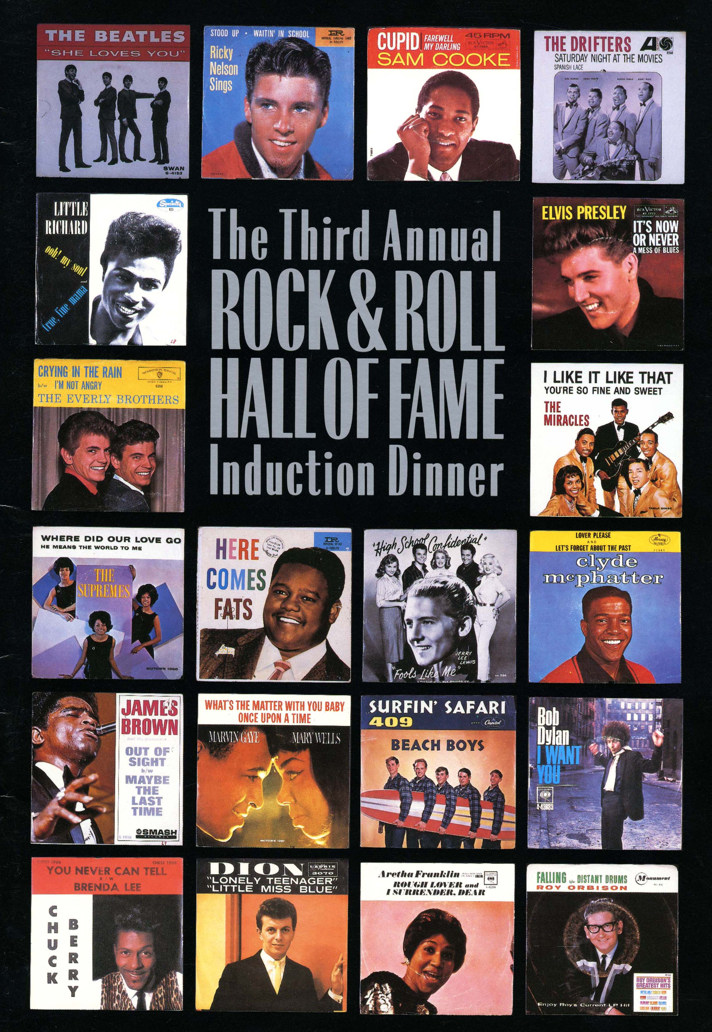 ROCK HALL 1988 - INDUCTION PROGRAM
