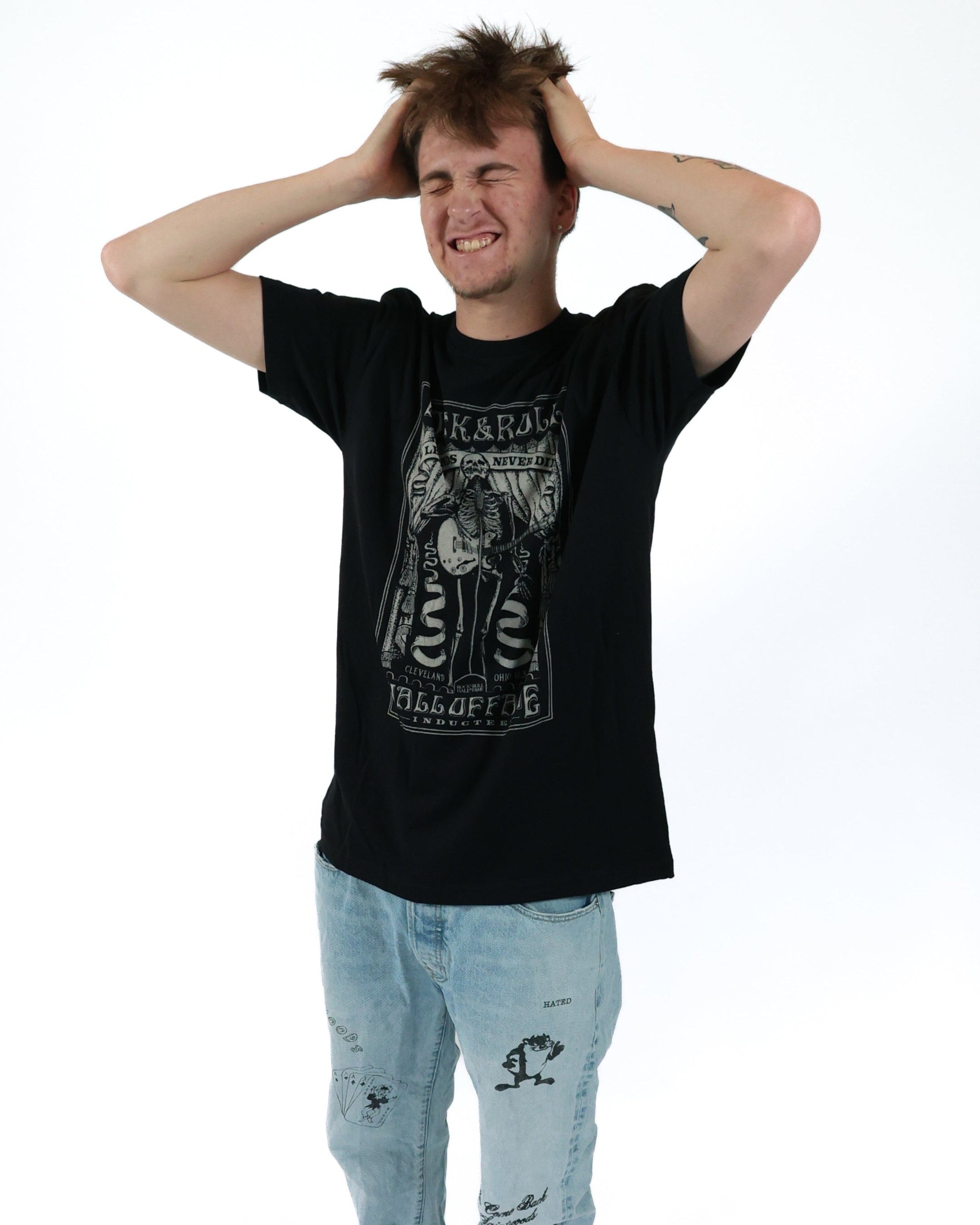 T-shirt Stampa Acdc Da Uomo Nera | Piazza Italia - Foto 4