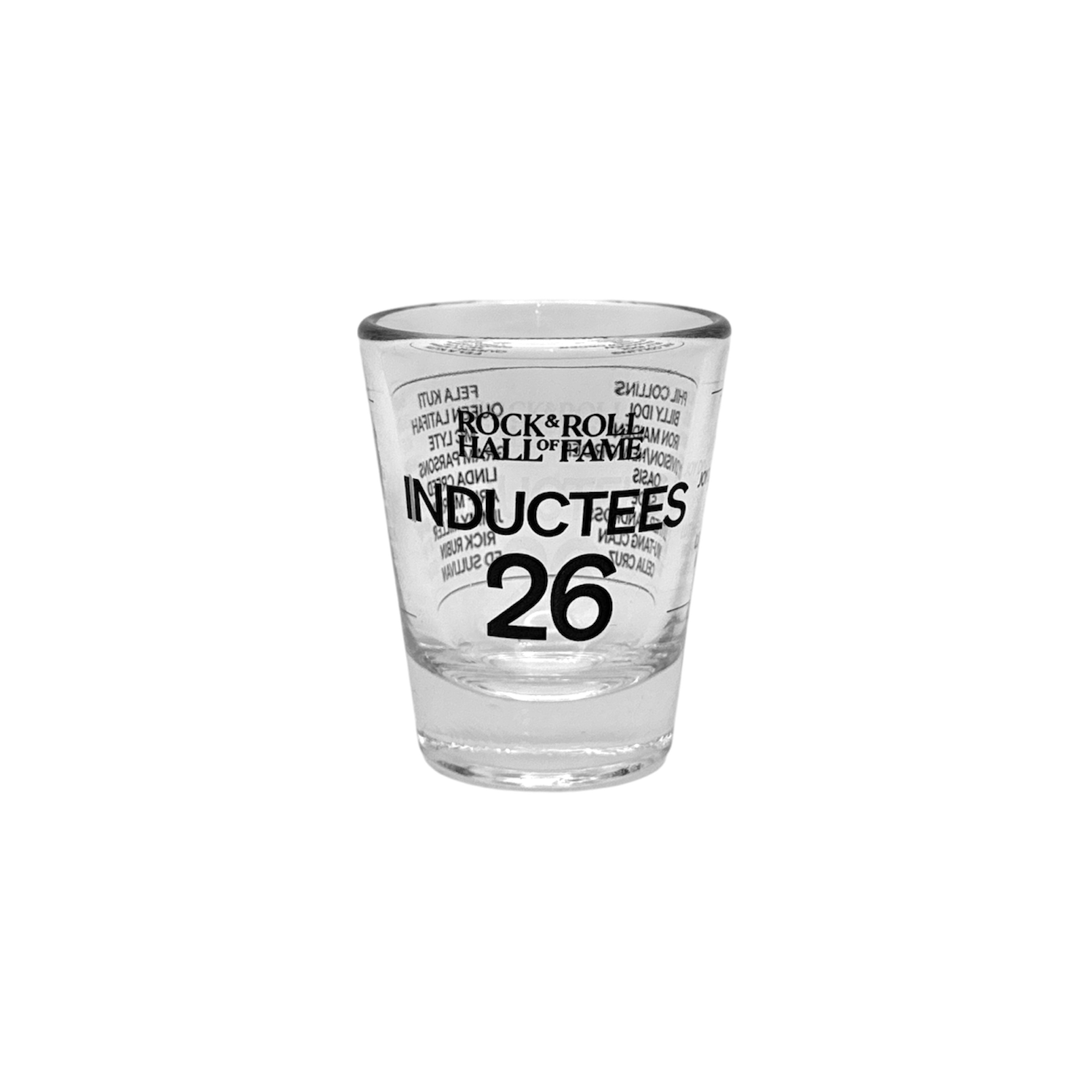 ROCK HALL 2026 - INDUCTION CLASS SHOT GLASS
