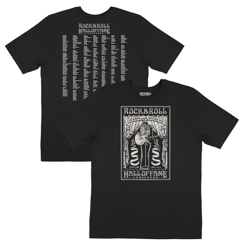 ROCK HALL 2026 - LEGENDS NEVER DIE ENCYCLOPEDIA T-SHIRT