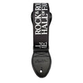 ROCK HALL BLACK LOGO GUITAR STRAP