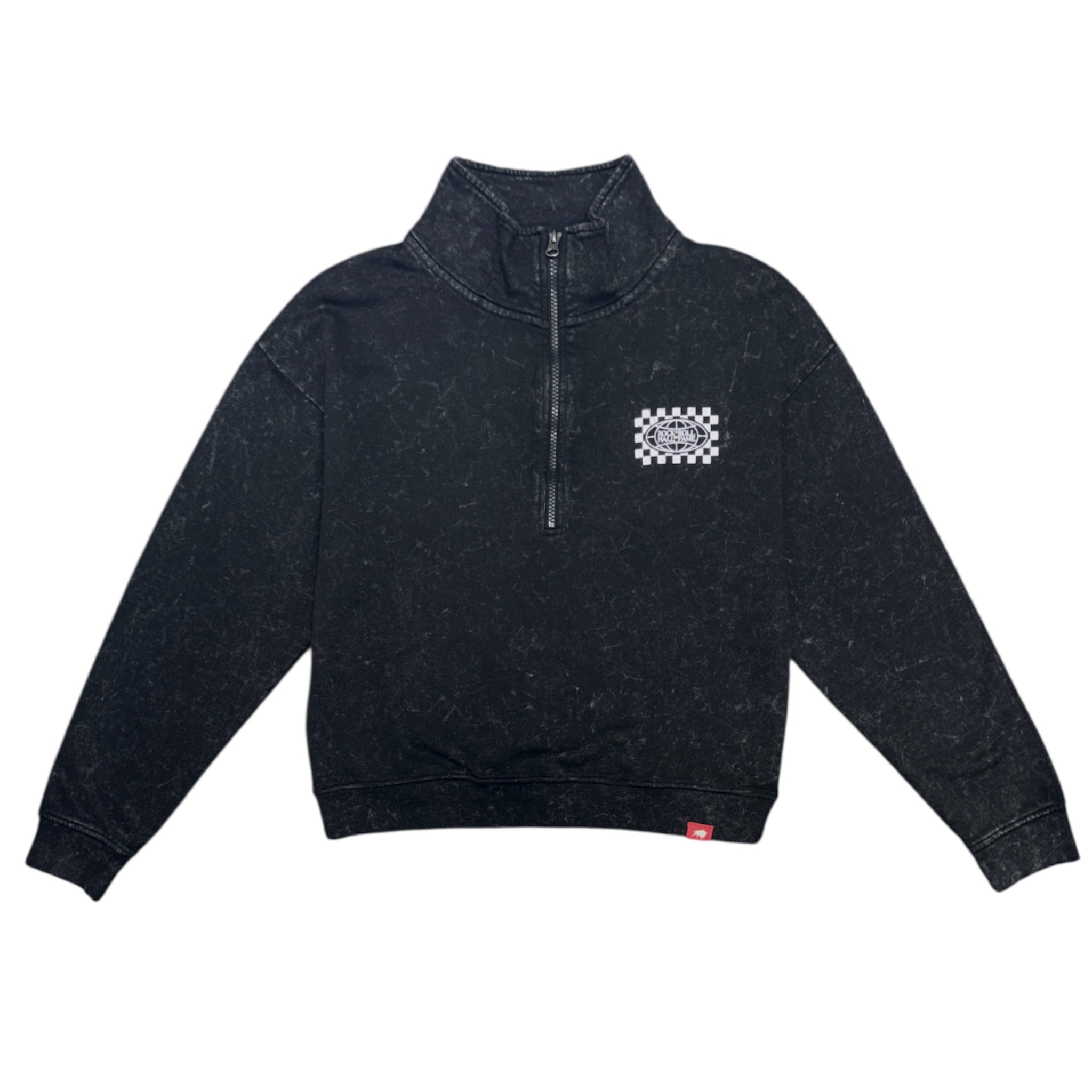 ROCK HALL CHECKERBOARD FITTED QUARTER ZIP