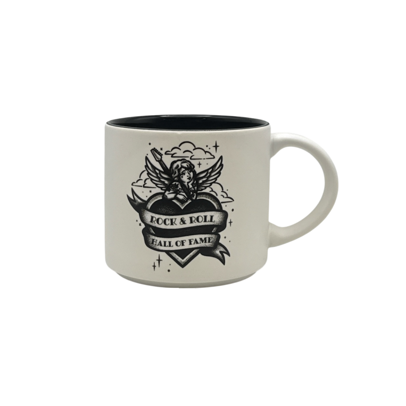 ROCK HALL CHERUB HEART MUG