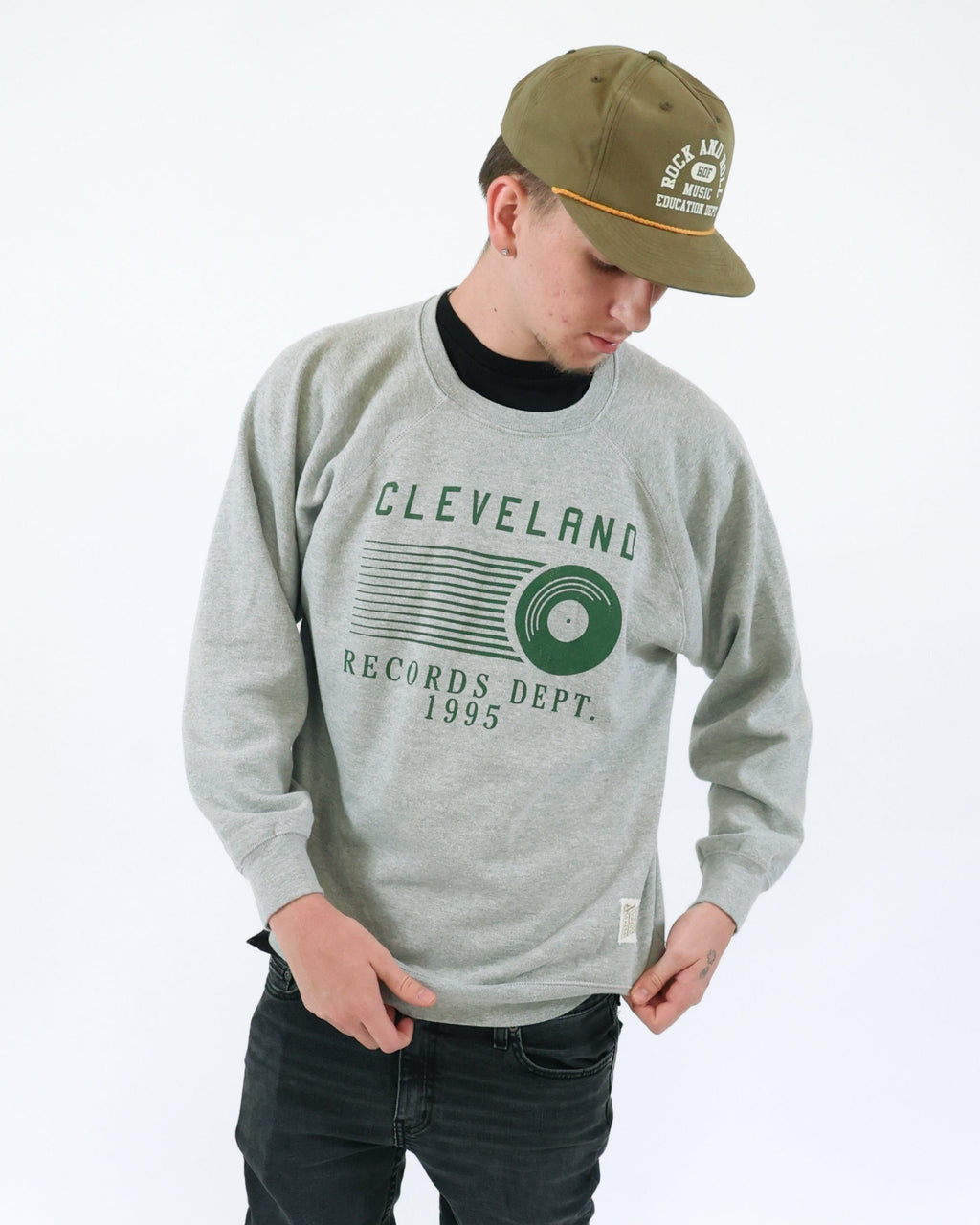 ROCK HALL CLEVELAND RECORD DEPT. PULLOVER CREW