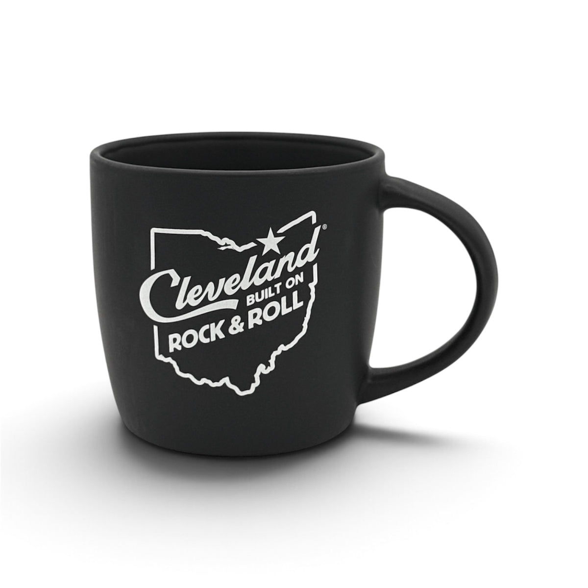 ROCK HALL CLE BUILT ON ROCK AND ROLL MUG