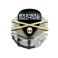 ROCK HALL DRUM SKULL PIN