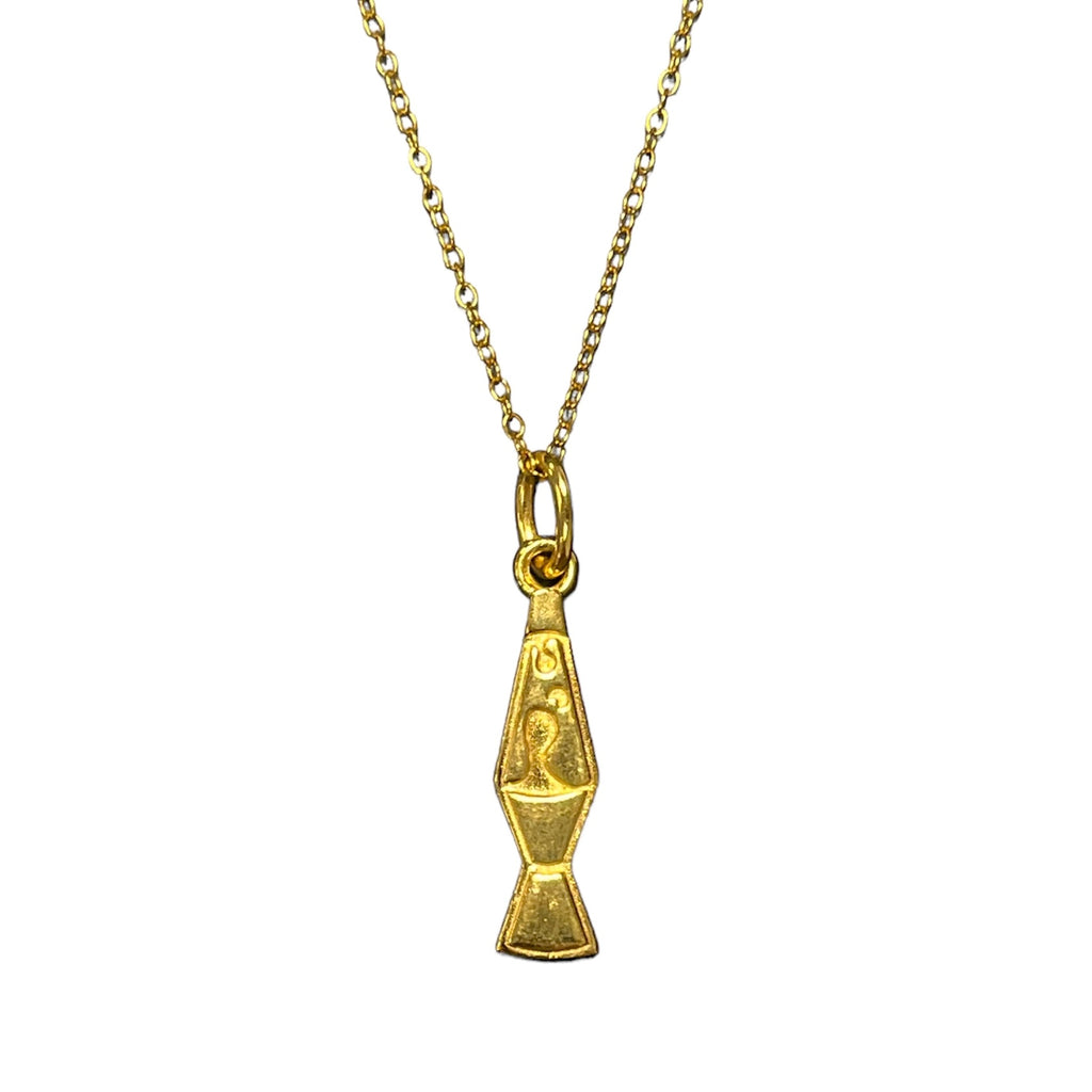ROCK HALL GOLD PLATED LAVA LAMP CHARM NECKLACE