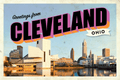 ROCK HALL GREETINGS FROM CLEVELAND POSTCARD