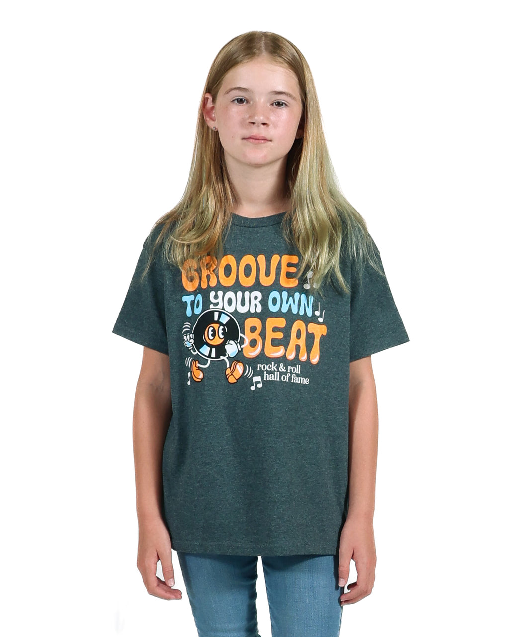 ROCK HALL GROOVE TO YOUR OWN BEAT VINYL KIDS T-SHIRT