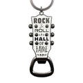 ROCK HALL GUITAR HEADSTOCK BOTTLE OPENER KEYRING