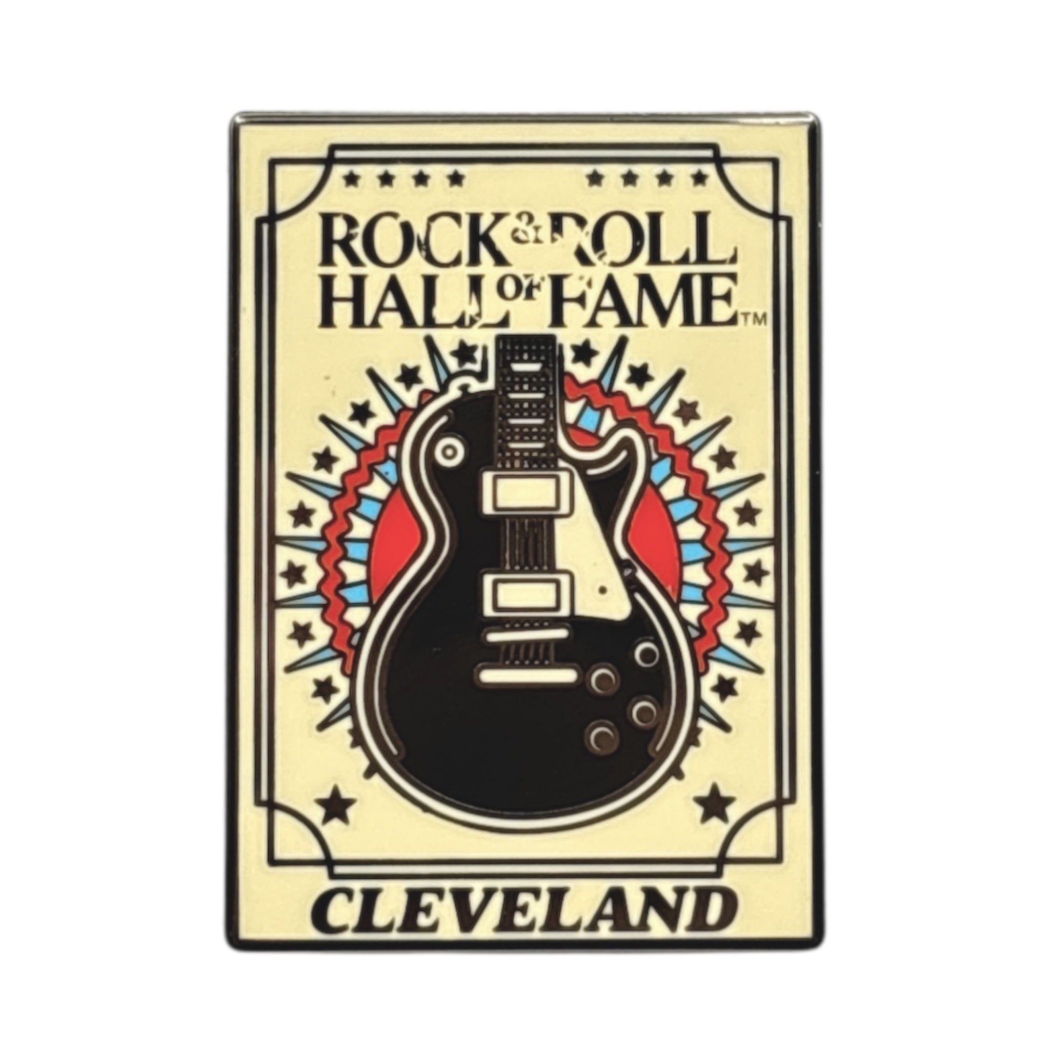 ROCK HALL GUITAR STARBURST PIN