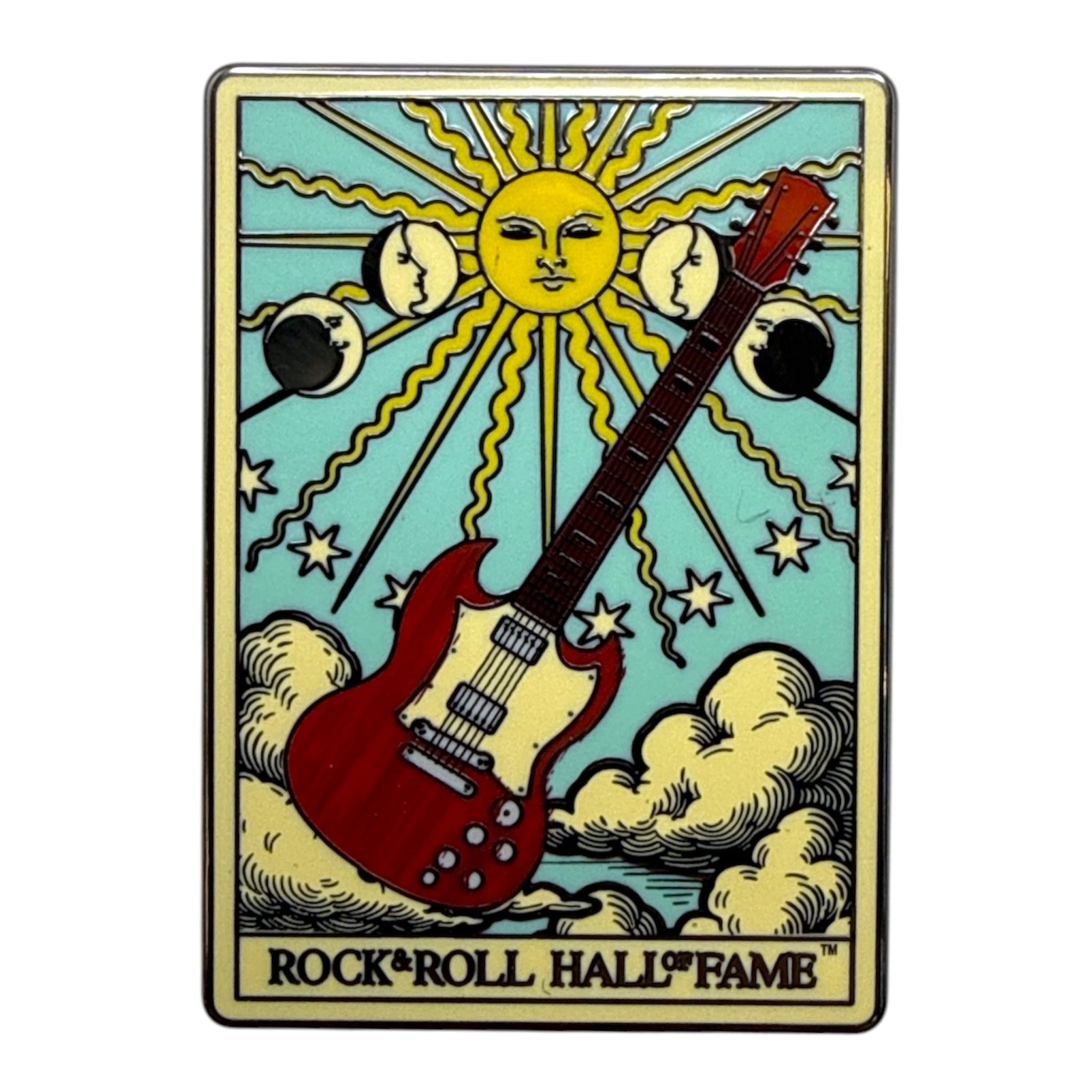ROCK HALL GUITAR TAROT PIN