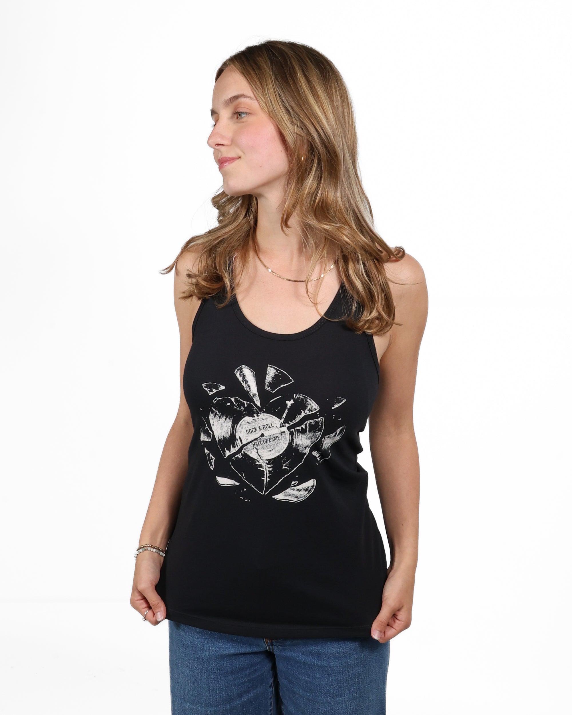 ROCK HALL HEART BEATS FITTED TANK TOP