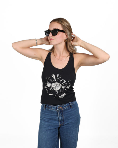 ROCK HALL HEART BEATS FITTED TANK TOP