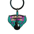 ROCK HALL IRIDESCENT WINGED GUITAR KEYRING