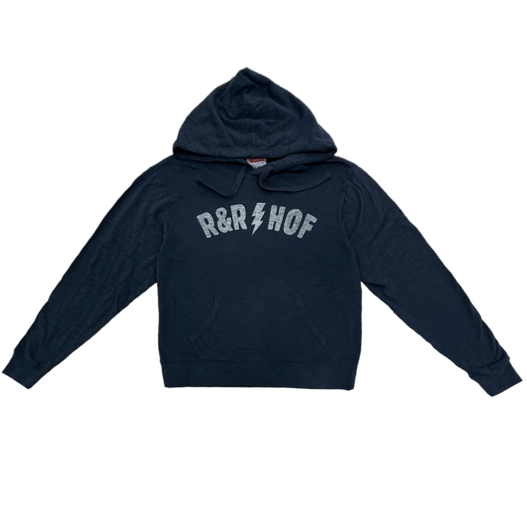 ROCK HALL NAVY LIGHTNING LOGO PULLOVER HOODIE