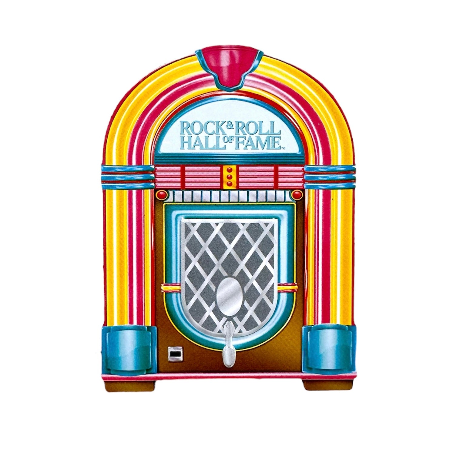 ROCK HALL NEON JUKEBOX RAISED MAGNET
