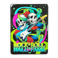 ROCK HALL NEON SKULLS AND ROSES MAGNET