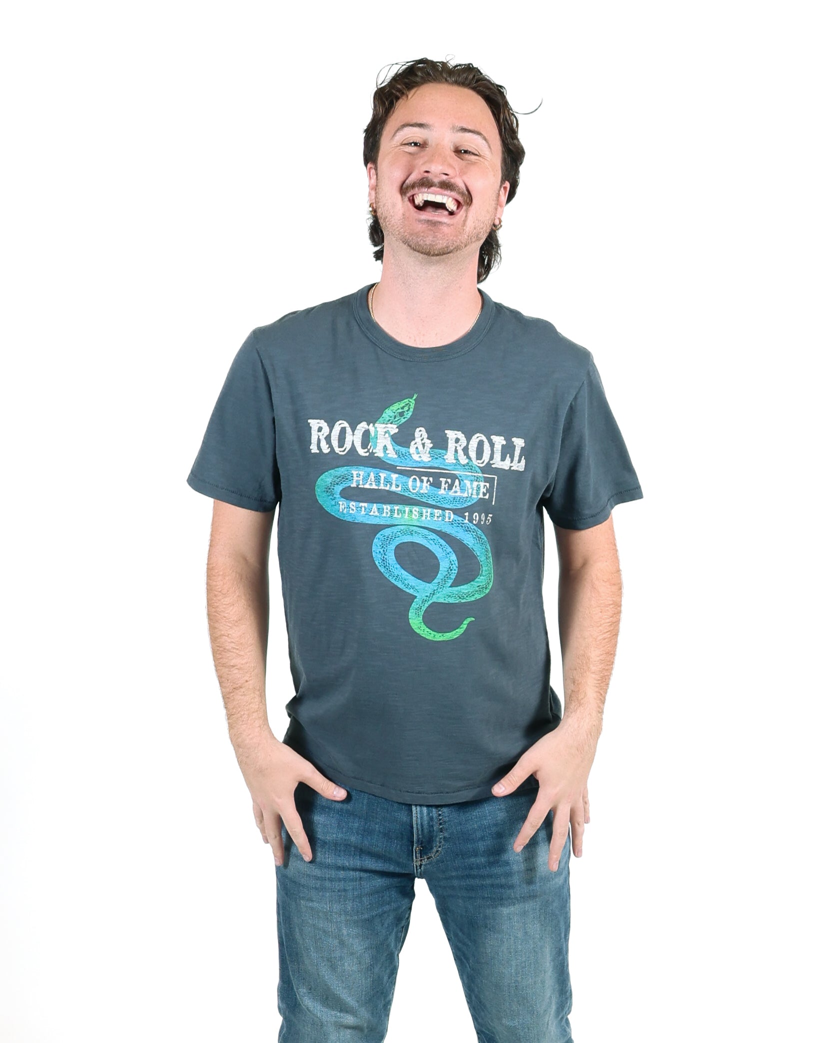 ROCK HALL OMBRE SNAKE T-SHIRT