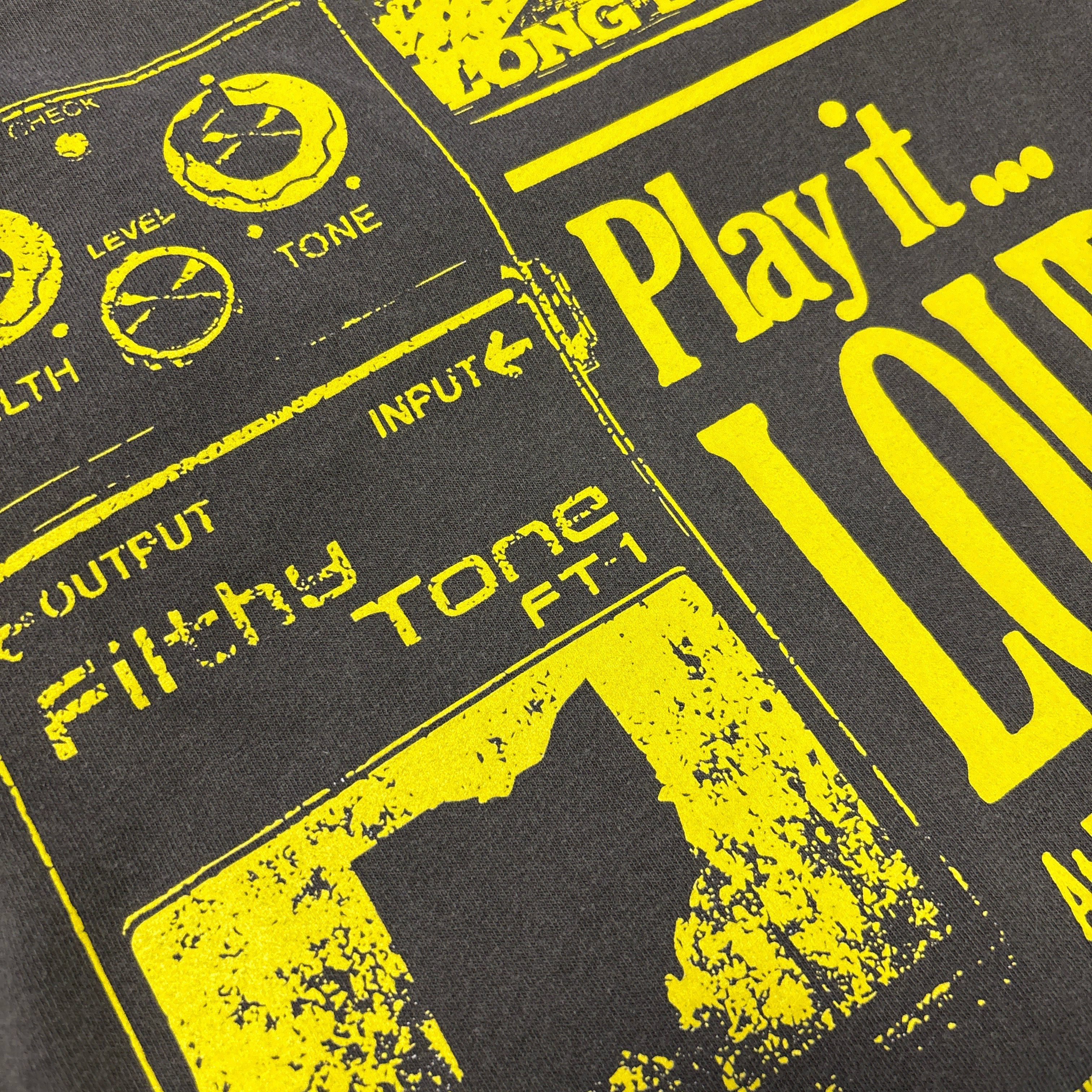 ROCK HALL PLAY IT LOUD GUITAR PEDAL BLACK T-SHIRT