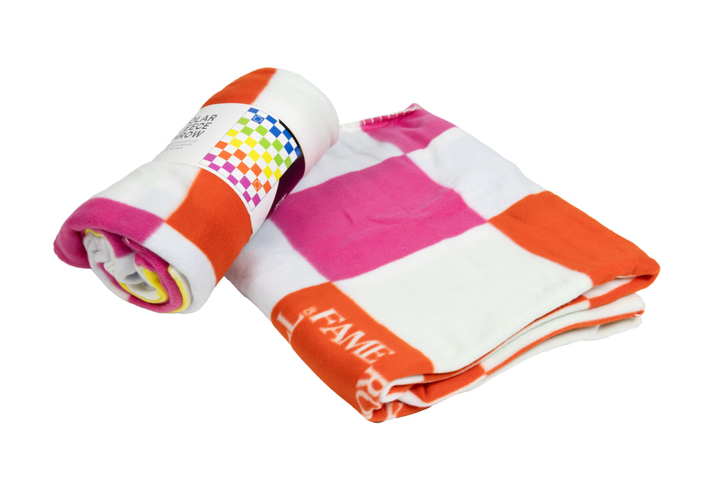 ROCK HALL POLAR FLEECE THROWS CHECKERBOARD