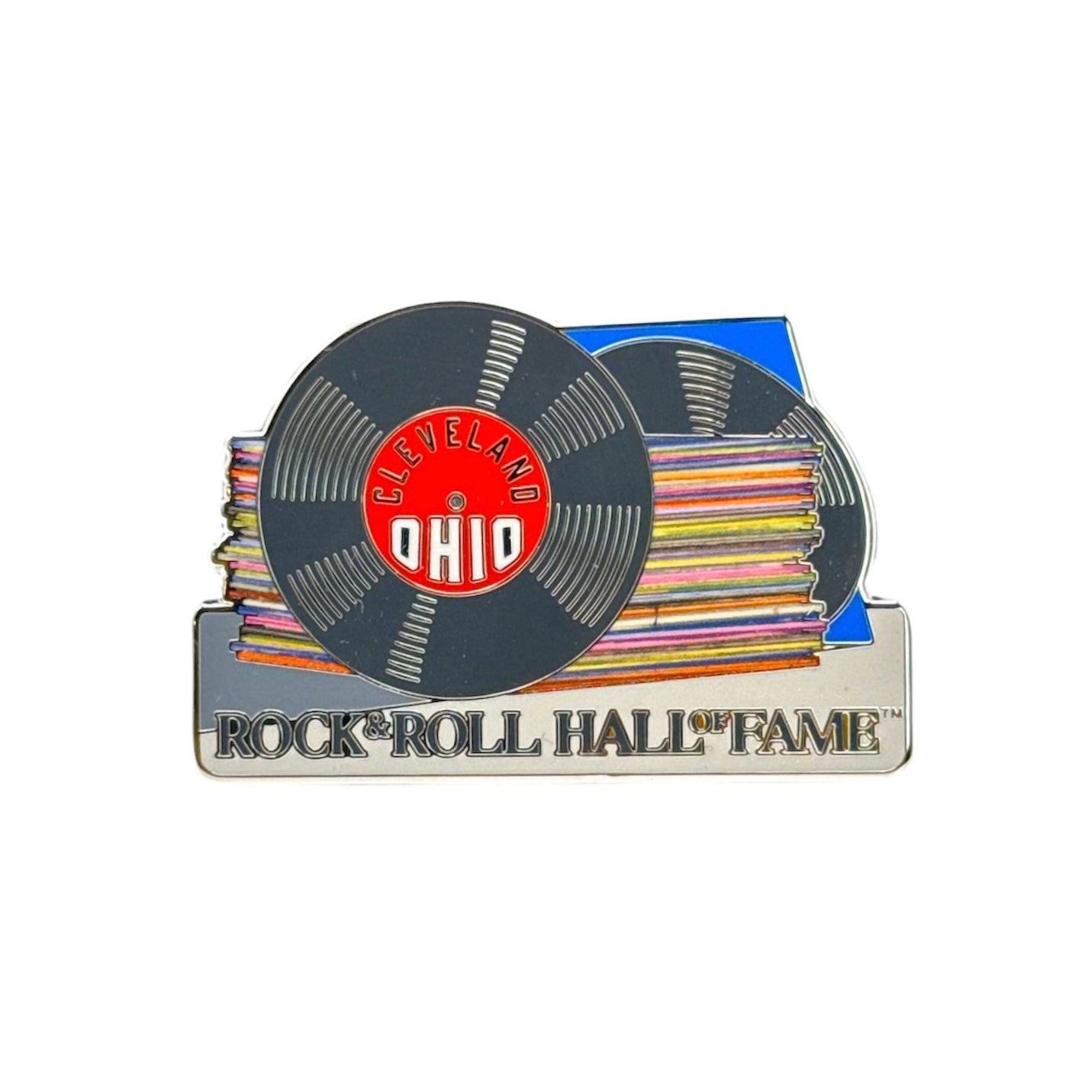 ROCK HALL RECORD STACK MAGNET