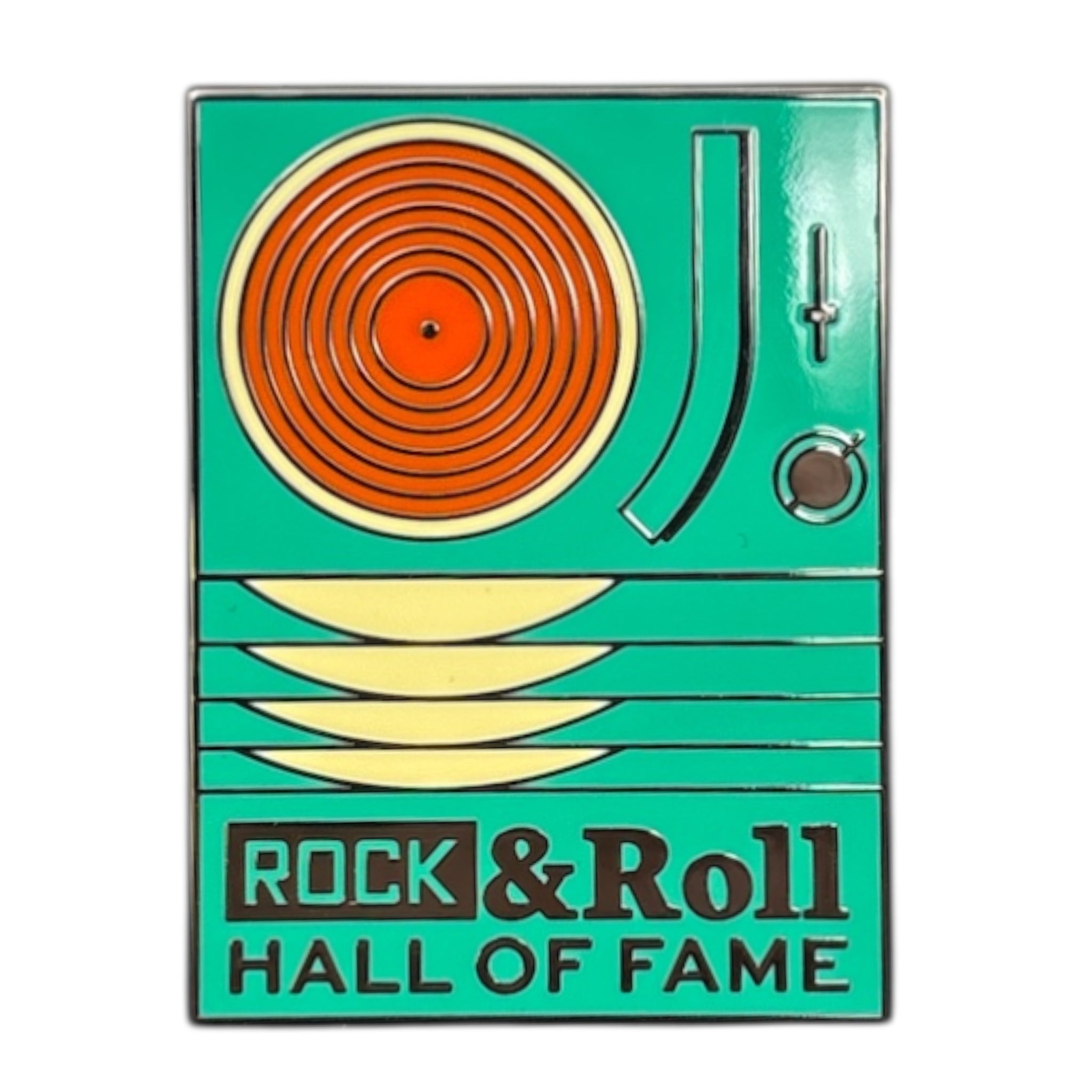 ROCK HALL RETRO RECORD PLAYER MAGNET