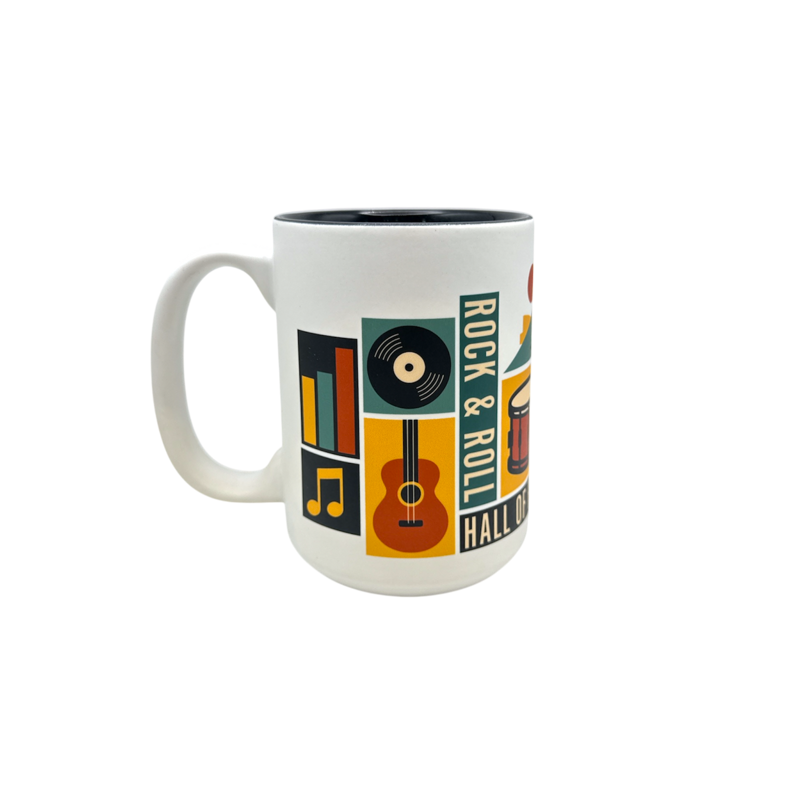ROCK HALL RETRO SQUARES MUG – Rock & Roll Hall of Fame Museum Store