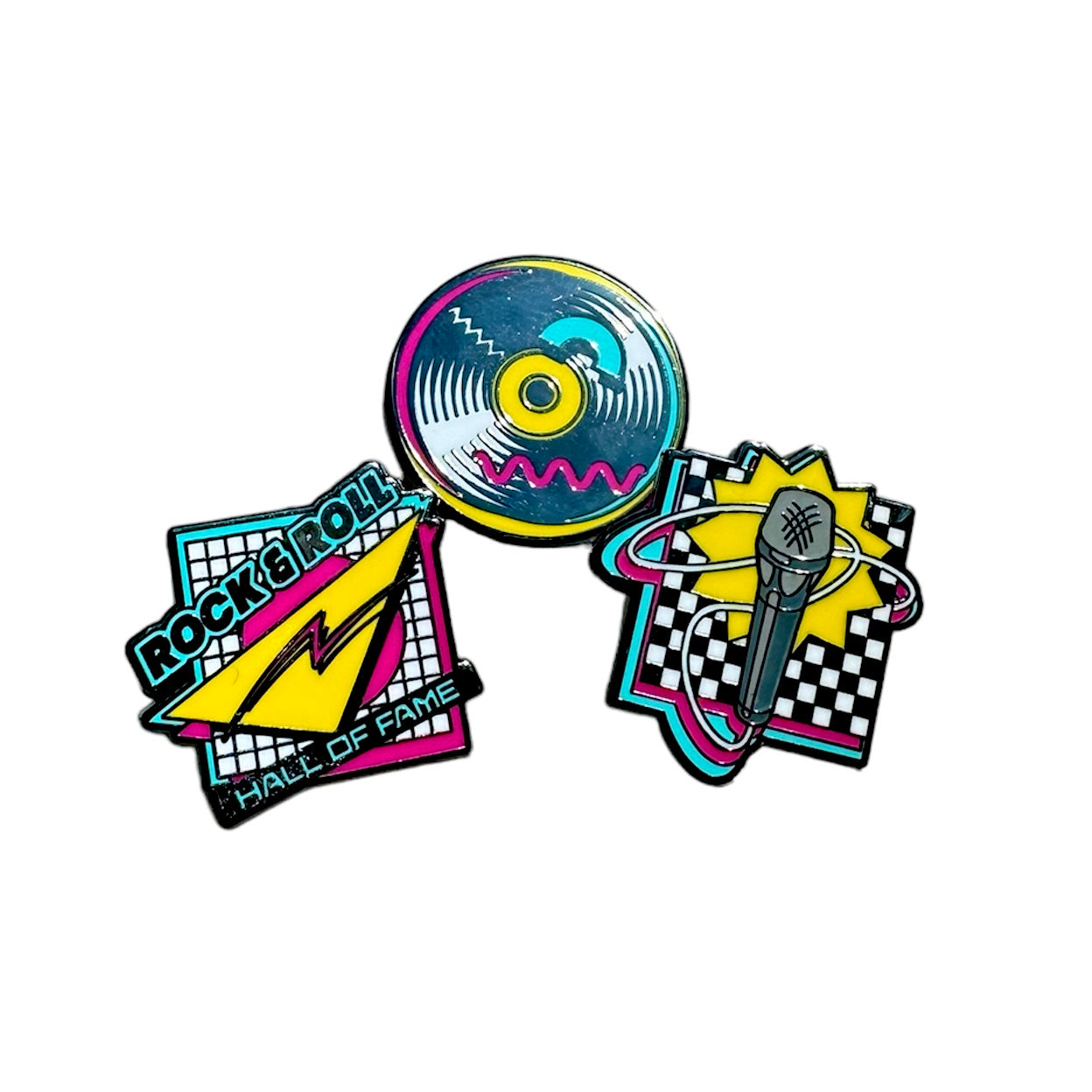 ROCK HALL SAVED BY THE ROCK ENAMEL PIN SET