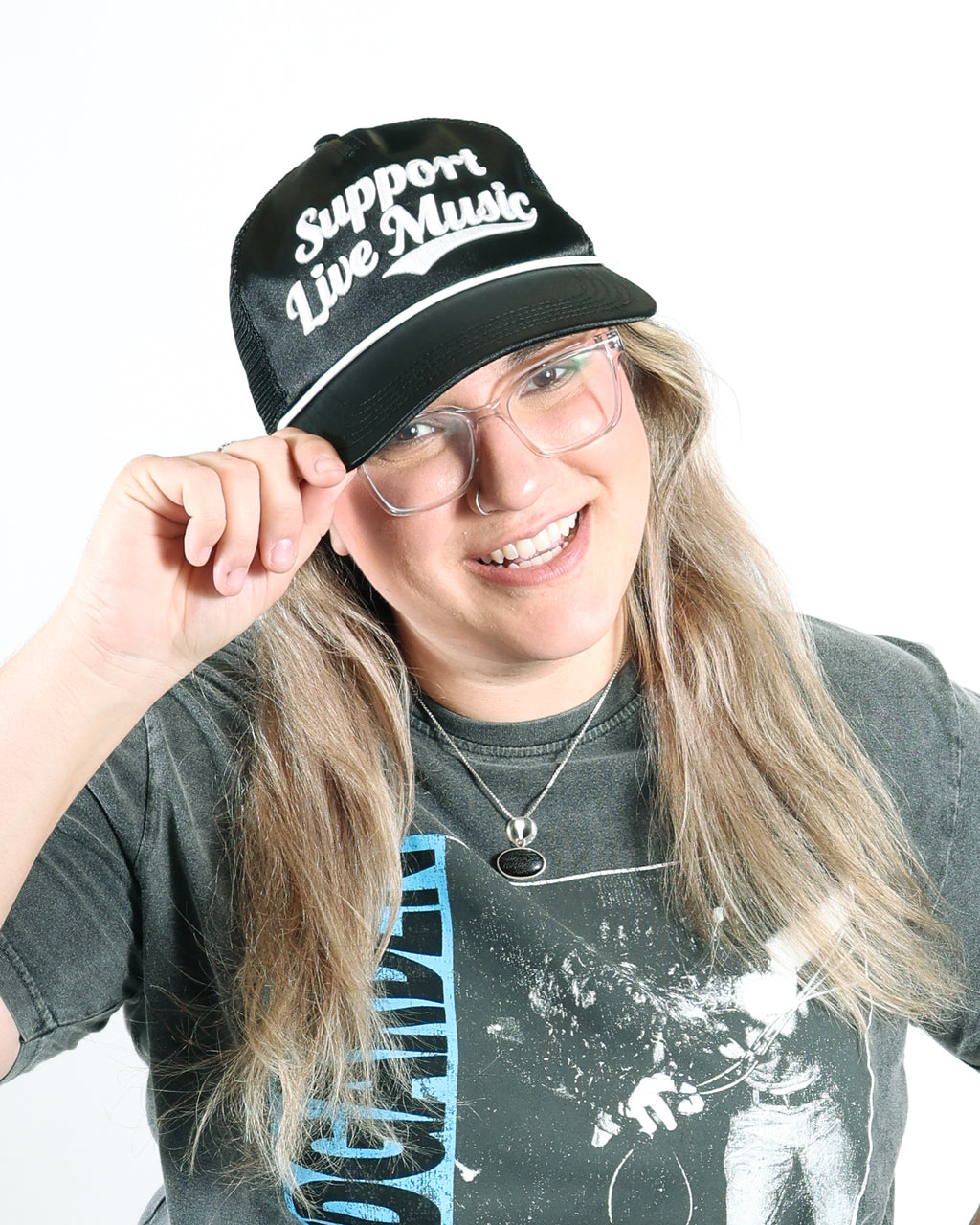 ROCK HALL SUPPORT LIVE SATIN HAT