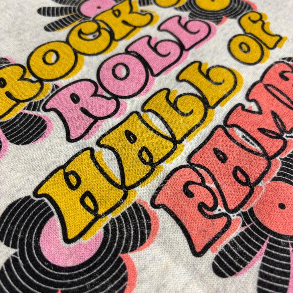 ROCK HALL TOSSED VINYL FLOWERS YOUTH FLEECE CREW